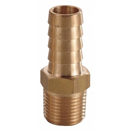 Speedaire 6AFN8 - Barbed Hose Fitting, For 3/8 in Hose I.D., Hose Barb x NPT, 3/8 in x 3/8 in Fitting Size