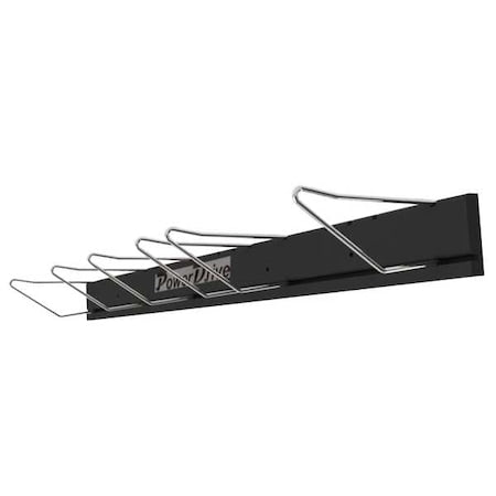 Powerdrive 2X907PD - V-Belt Wall Rack,36 In L w/Six 6 In Hooks