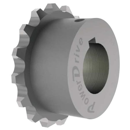 Powerdrive C4016X5/8 - Chain Coupling Sprocket, Round Keyed, 5/8 in Bore Dia., 16 # of Teeth