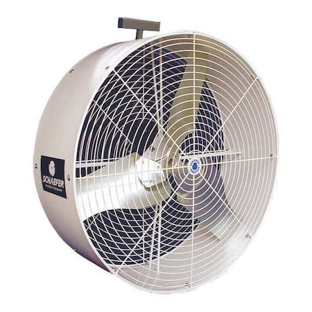 Schaefer GVK36 - Standard Duty Industrial Fan, Wall Mount, 36 in Blade Dia, 115/230 V, 11,400 cfm, Non-Oscillating