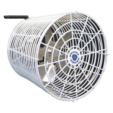Schaefer VK8 - Standard Duty Industrial Fan, Wall Mount, 8 in Blade Dia, 115 V, 450 cfm, Non-Oscillating