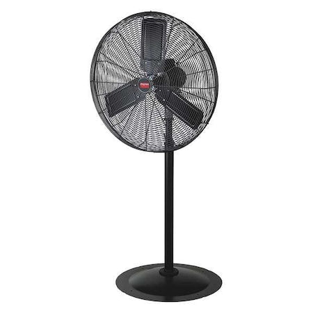 Dayton 6ALE9 - Light Duty Industrial Fan, Pedestal Mount, 30 in Blade Dia, 115 V, 7,260/8,200 cfm, Oscillating