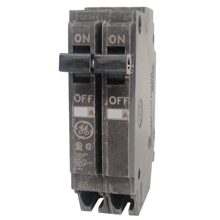 Ge THQP245 - Miniature Circuit Breaker, THQP Series, 45 A, 2 Pole, 120/240 V AC, 10k A at 120/240 V AC