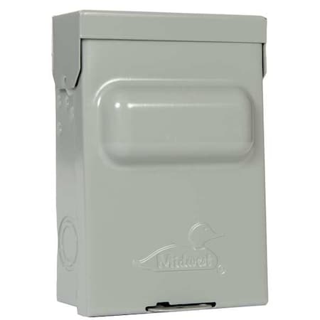 Midwest U065NA1010 - Disconnect Switch, Nonfusible, DPST, Single Phase, NEMA 3 R, Indoor/Outdoor, Steel
