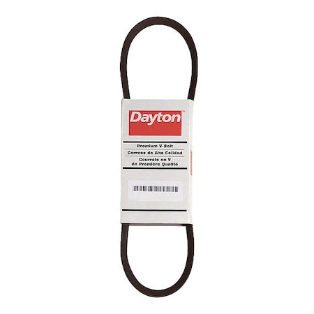 Dayton 6A135 - Cogged V-Belt, Power King Cog, BX85, BX, Rubber, 88 in, 21/32 in Top Width
