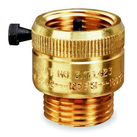 Watts 8B - Vacuum Breaker,3/4 In.,GHT,Brass,125 psi