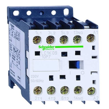 Schneider Electric LC1K0910B7 - IEC Miniature Magnetic Contactor, 1 NO, 24 V AC, 3 P, Non-Reversing, Screw Clamp