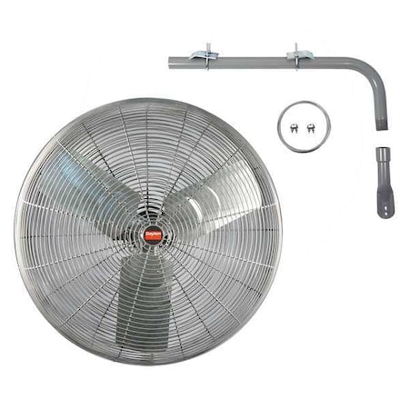 Dayton 7DJ40 - High Ambient Air Circulator, Ceiling, IBeam, Pedestal, Wall Mount, 30 in Blade Dia, 115 V, 8,900 cfm