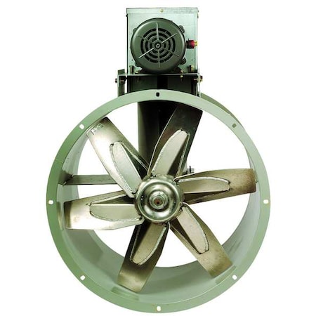 Dayton 7AF97 - 36" Tubeaxial Fan w/ Motor & Drive Pkg, 115/208-230 VAC