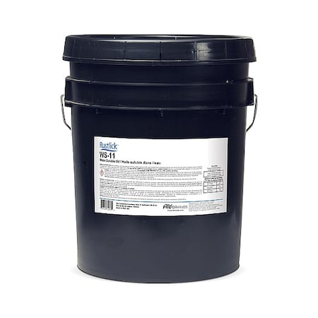 Rustlick 74053 - Cutting Oil, WS-11, Soluble Oil, 5 gal, Pail, Dark Brown