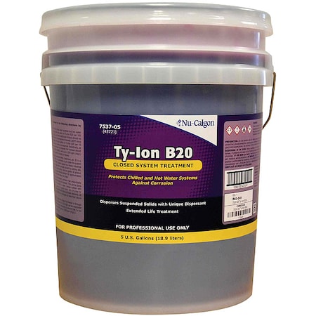 Nu-Calgon 7597-05 - Cooling Water Treatment,Ty-Ion C70,5 gal