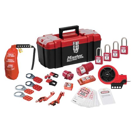 Master Lock 1457E410KAPRE - Personal Safety Lockout Pouch,Red