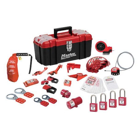 Master Lock 1457VE410KAPRE - Personal Safety Lockout Pouch,Red