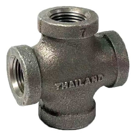 783Y84 - Cross Cross, 1/8" Pipe, FNPT, Malleable Iron, Class 150