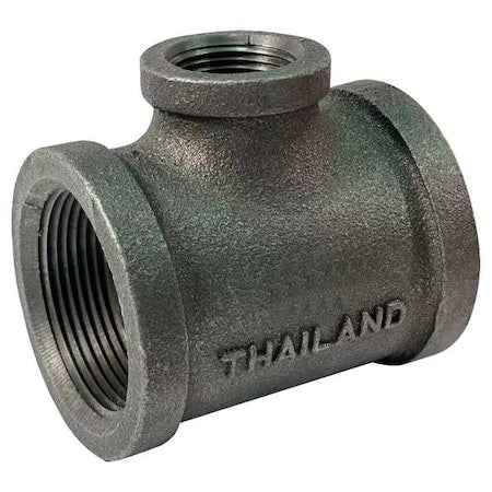 783Y60 - Reducing Tee Reducing Tee, 1-1/2" x 3/4" Pipe, FNPT, Malleable Iron, Class 150