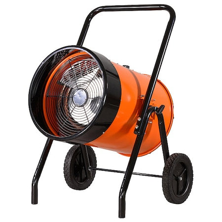 Dayton 784JJ2 - Portable Heater, Fan Forced, 3 Phase, 480 V, 30k W, Auto Reset, 38-9/16 in H x 25 in W x 26-1/4 in D