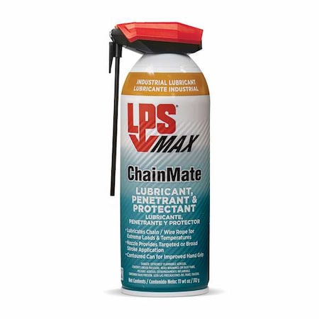 Lps 92416 - Lubricant, 11 oz, Can, Acetone, Petroleum Oil, Residual Oil Base, 200 Degrees F Max Op Temp, Black, Dark Gray