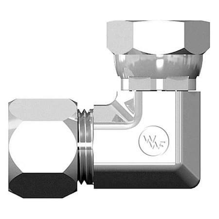 Weatherhead 7506X06X06 - Elbow, Steel, Comp. 3/8 in, ORB 7/16 in