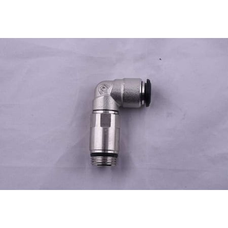 Aignep Usa 50120N-8-3/8 - Push to Connect Fitting, Brass, Silver