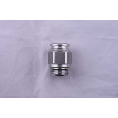 Aignep Usa 60020-6-M5 - Push to Connect Fitting, Stainless Steel, Silver