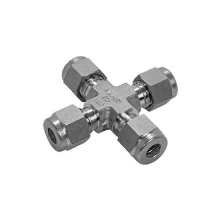 Ham-Let 7102L SS 12MM - Cross,SS,Comp12mm,12mm,12mm,12mm