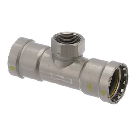 Viega 25451 - Tee,Steel,Press-fit11/2",FNPT11/4"