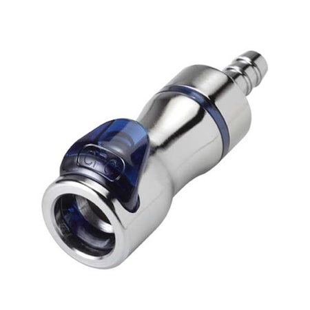 Cpc LQ4D17004BLU - Brass, Barbed 1/4 in
