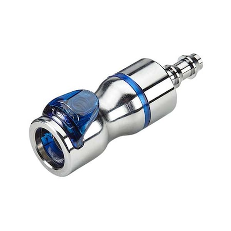 Cpc LQ4D17004LBLU - Brass, Barbed 1/4 in