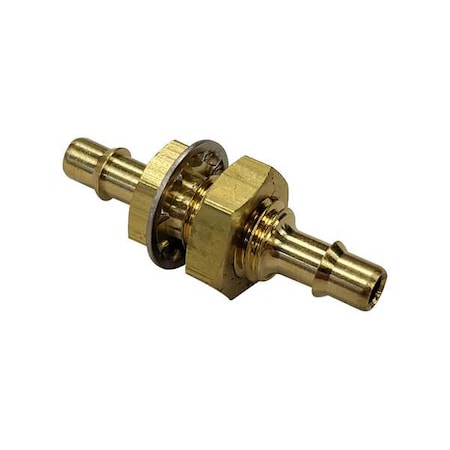 Mem-Co 1/2BK8-NP - Brass, Barbed 3/8 in, Barbed 3/8 in