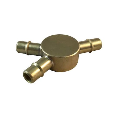 Mem-Co Y6 - Wye, Brass, Barbed1/4in, 1/4in, 1/4in