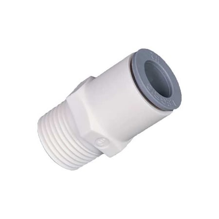Parker 6505 10 17WP2 - Metric Plastic Push-to-Connect Fitting, Polymer, White