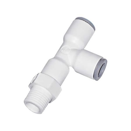 Parker 6503 60 18WP2 - Fractional Plastic Push-to-Connect Fitting, Polymer, White