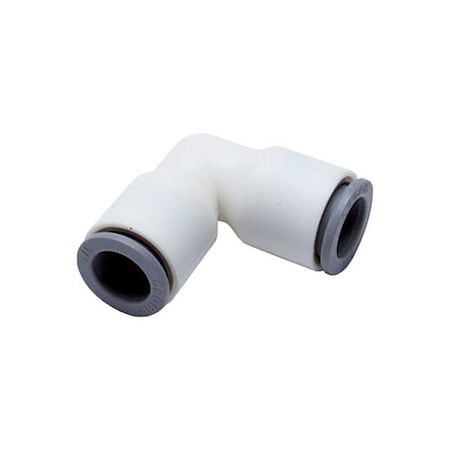 Parker 6302 56 08WP2 - Fractional Plastic Push-to-Connect Fitting, Polymer, White