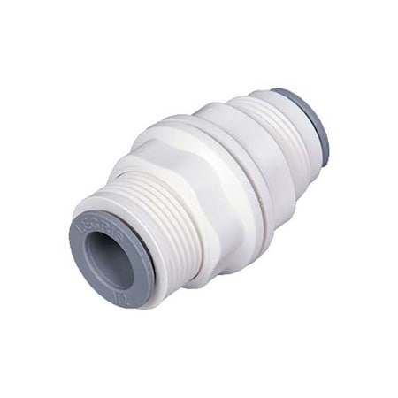 Parker 6316 08 00WP2 - Fractional Plastic Push-to-Connect Fitting, Polymer, White