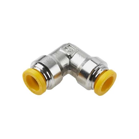 Parker 165PLP-4M - Metric Metal Push-to-Connect Fitting, Brass, Silver