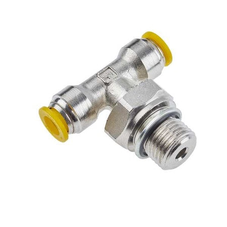 Parker 172PLP-10M-6G - Metric Metal Push-to-Connect Fitting, Brass, Silver