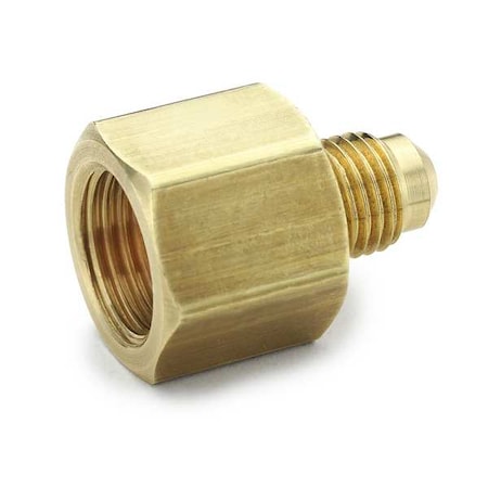 Parker 661FHD-4-6 - Fitting, Straight, Brass, Flared 1/4 in, Flared 3/8 in