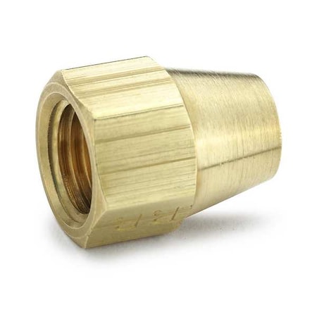 Parker 41FX-6 - Flared Fitting Nut, Brass, 3/8 in