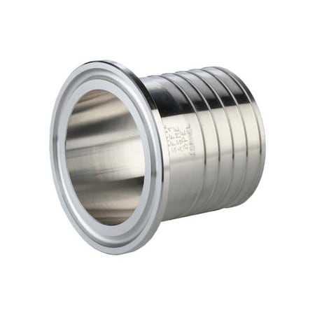 Maxpure TEG14RT6L.5X.25-PL - Straight,SS,Clamp1/4",Barbed1/2"