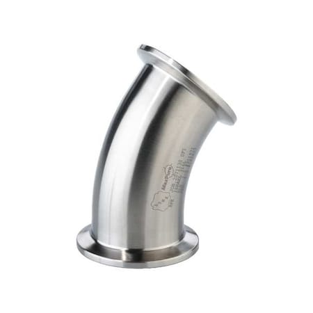 Maxpure TEG2K6L.5-PM - 45 Elbow,SS,Clamp1/2",Clamp1/2"