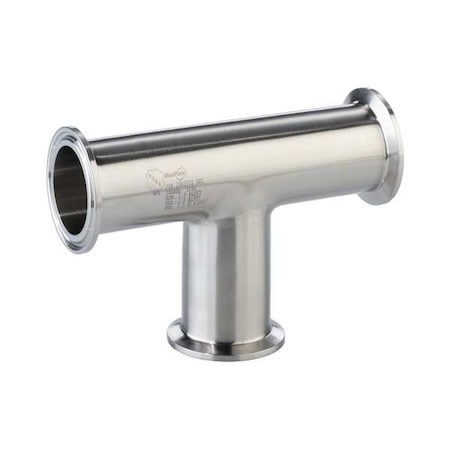 Maxpure TEG76L1.0-PC - Tee, Stainless Steel, Clamp 1 in