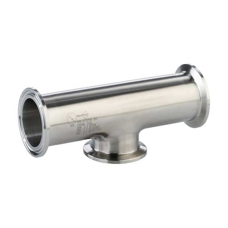 Maxpure TEG7S6L1.5-PL - Tee, SS, Clamp 1 1/2 in