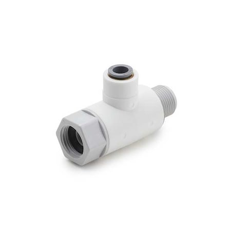 Parker LFPP6VAS8 - Manual 3-Way Ball Valve,1/2",Polypro