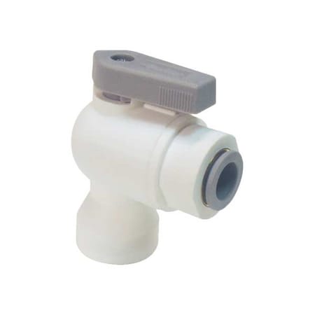 Parker LFPP6VFE2 - Manual 2-Way Ball Valve,Push,Polypro