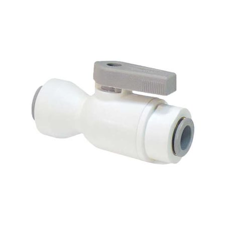 Parker LFPP6MVUC6M - Manual 2-Way Ball Valve,Push,Polypro