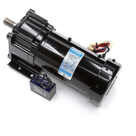 Leeson M1145033.00 - AC Gearmotor, 157 in-lb Max. Torque, 60 RPM Nameplate RPM, 115/230 V AC Voltage, Single Phase