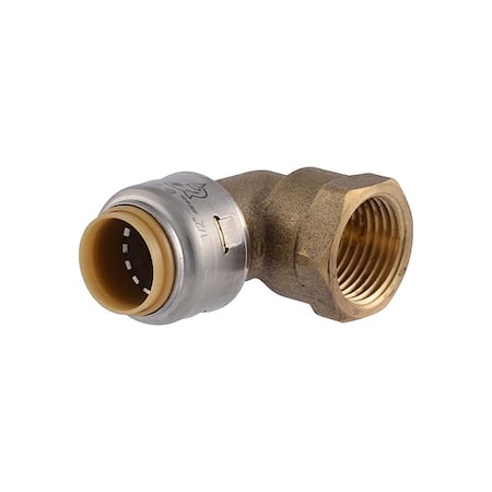 Sharkbite UR308 - Elbow,Brass,Push-Fit1/2in,FNPT1/2in