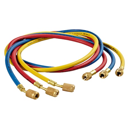 Pro-Set HS5A - Hose Set, 5 ft L, Blue/Red/Yellow, PK3