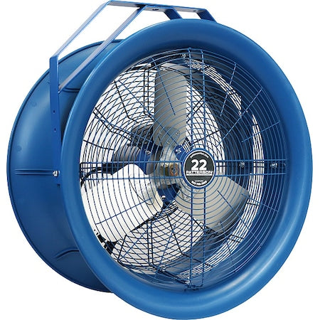 Patterson H22C - High Velocity Industrial Fan, Ceiling, Column, Floor, Wall Mount, 22 in Blade Dia, 277 V, 5,570 cfm
