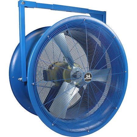 Patterson H34B - High Velocity Industrial Fan, Column, Floor, Wall Mount, 34 in Blade Dia, 208 to 230/460 V